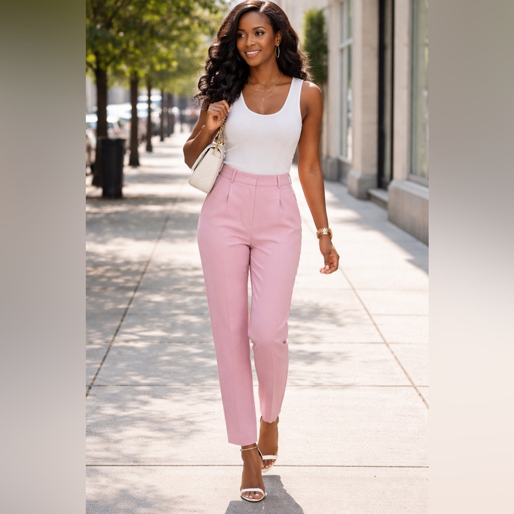 Zara Pink Women's Trousers